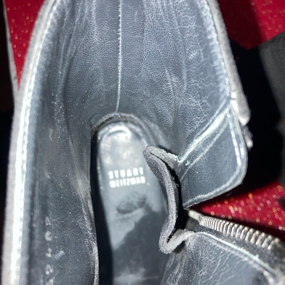 Black Womens boots size 7 M Stuart Weitzman perfect for dress, 2 inch heel - Picture 3 of 13